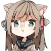 😯 Эмодзи «Кисуня тян» для Telegram