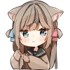 ☺️ Эмодзи «Кисуня тян» для Telegram