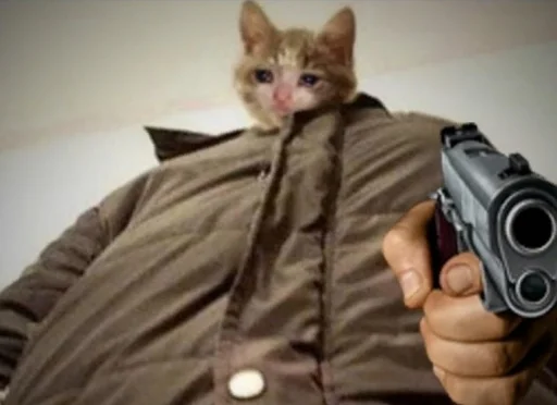 🔫 Стикер «Кися» для Telegram