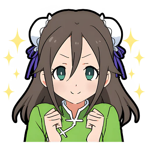🥰 Стикер «Китайская тян» для Telegram