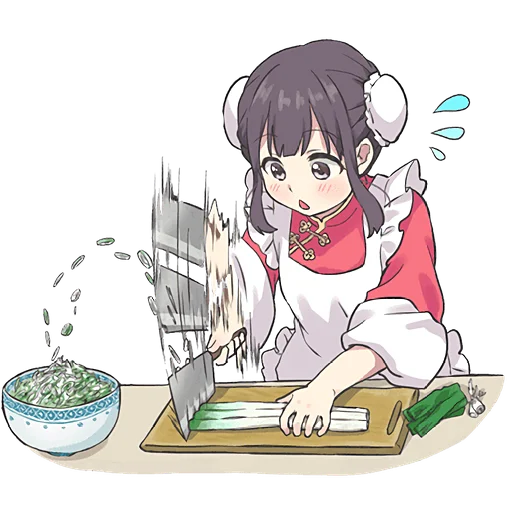 🔪 Стикер «Китаянка» для Telegram