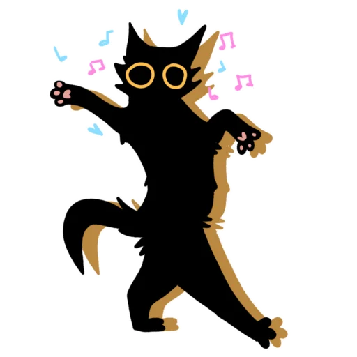 💃 Стикер «кітики» для Telegram