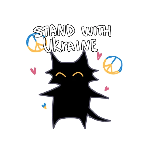 💙 Стикер «кітики» для Telegram