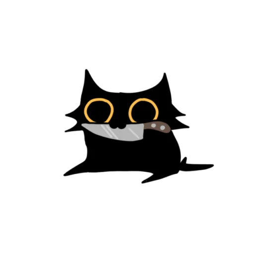 💀 Стикер «кітики» для Telegram