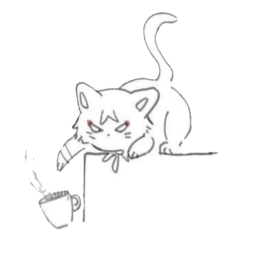 🤭 Стикер «Cat Scaramouche» для Telegram