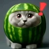 🤩 Эмодзи «кот в арбузе» для Telegram