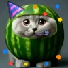 🤩 Эмодзи «кот в арбузе» для Telegram
