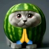 🤩 Эмодзи «кот в арбузе» для Telegram