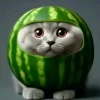 🤩 Эмодзи «кот в арбузе» для Telegram