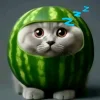 🤩 Эмодзи «кот в арбузе» для Telegram