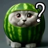 🤩 Эмодзи «кот в арбузе» для Telegram