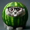 🤩 Эмодзи «кот в арбузе» для Telegram