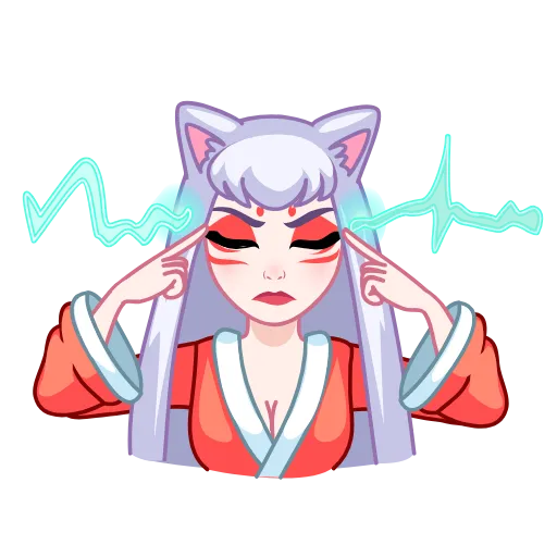 🤔 Стикер «Kitsune» для Telegram