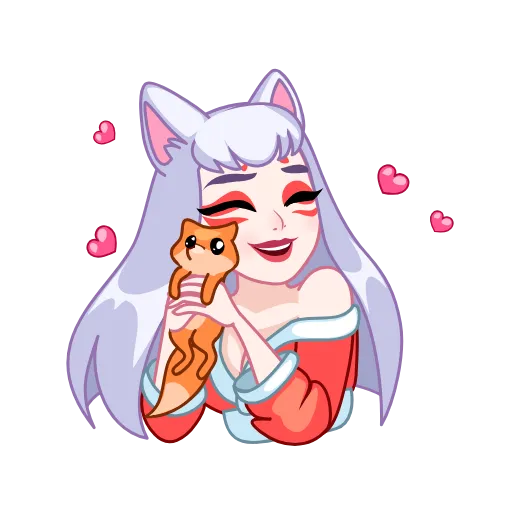 🦊 Стикер «Kitsune» для Telegram
