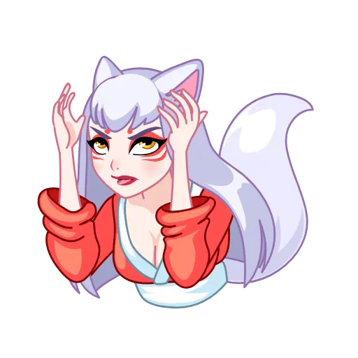 🙄 Стикер «Kitsune» для Telegram