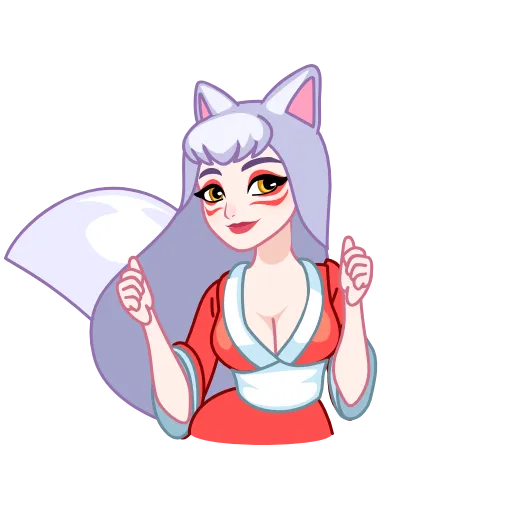 💃 Стикер «Kitsune» для Telegram