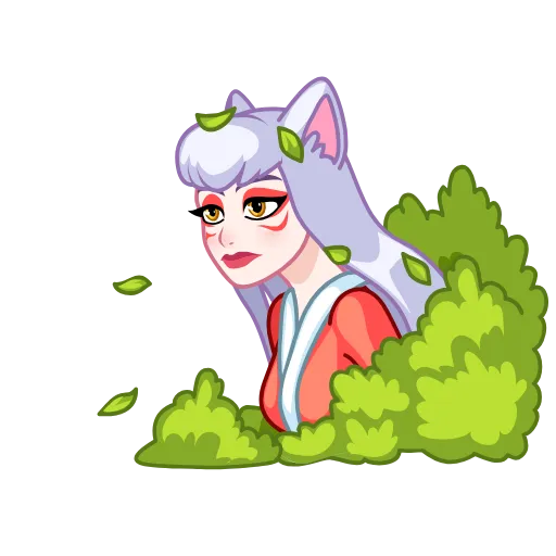 🖕 Стикер «Kitsune» для Telegram