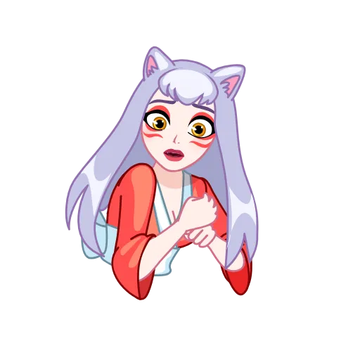😨 Стикер «Kitsune» для Telegram