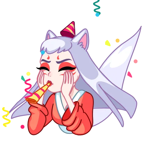 🎉 Стикер «Kitsune» для Telegram