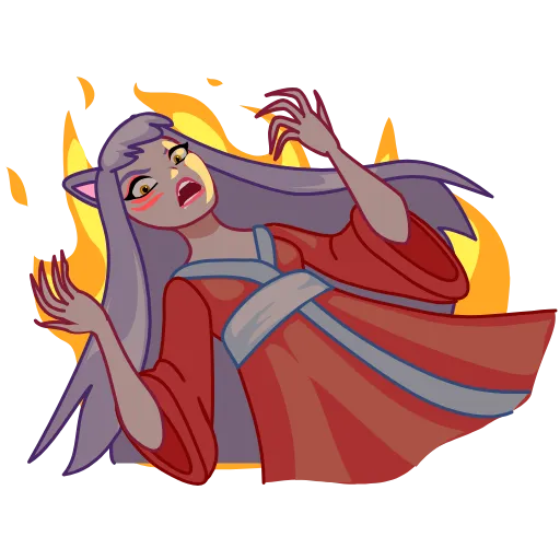 👿 Стикер «Kitsune» для Telegram
