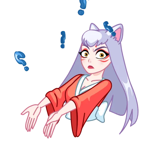 ❓ Стикер «Kitsune» для Telegram