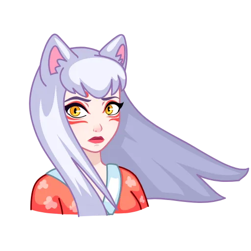 😤 Стикер «Kitsune» для Telegram