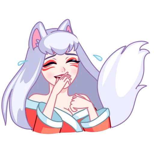 Стикерпак «Kitsune» для Telegram — обложка