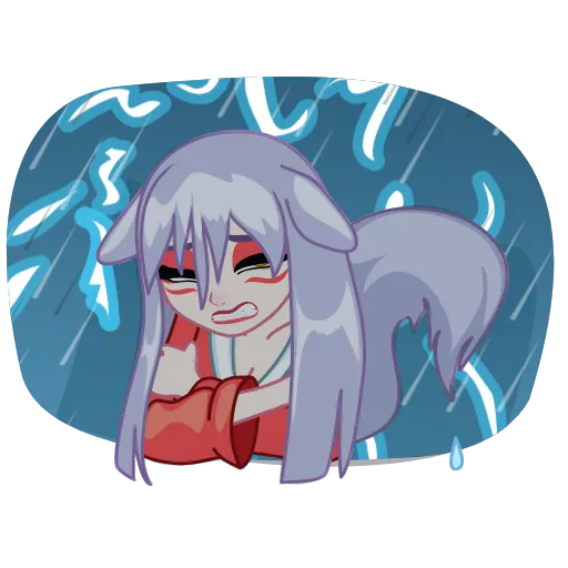 🥶 Стикер «Kitsune» для Telegram