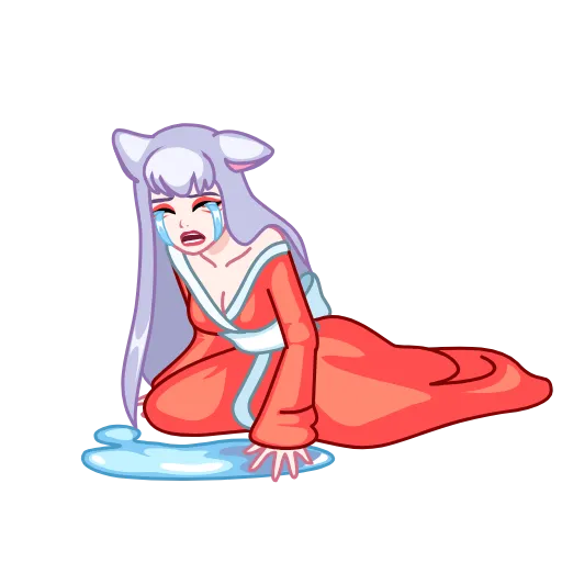 😭 Стикер «Kitsune» для Telegram