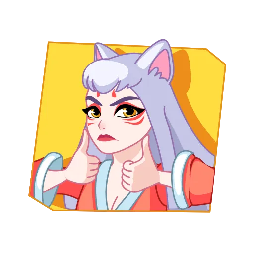 👍 Стикер «Kitsune» для Telegram