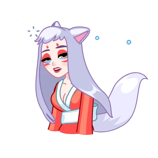🥴 Стикер «Kitsune» для Telegram