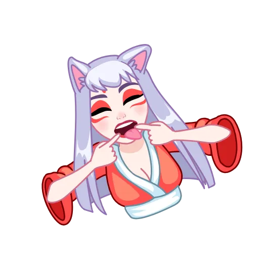 🤪 Стикер «Kitsune» для Telegram