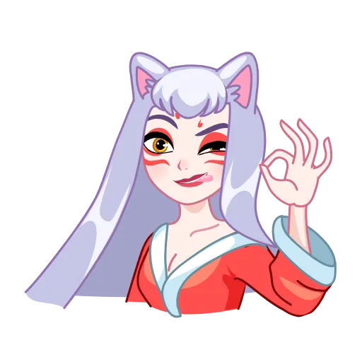 👌 Стикер «Kitsune» для Telegram