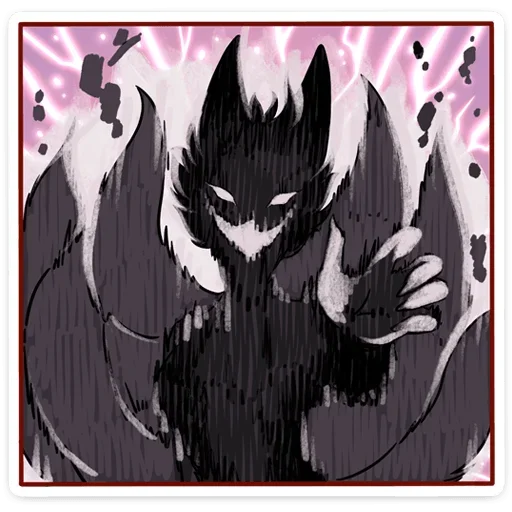 😈 Стикер «Lady Ai Kitsune» для Telegram