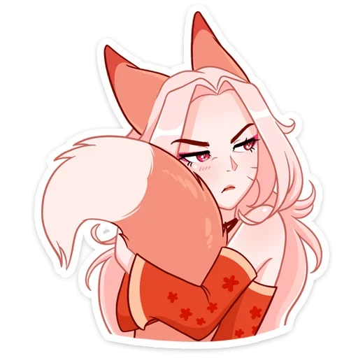 😒 Стикер «Lady Ai Kitsune» для Telegram
