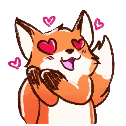 🥰 Стикер «Kitsunette Inc.» для Telegram