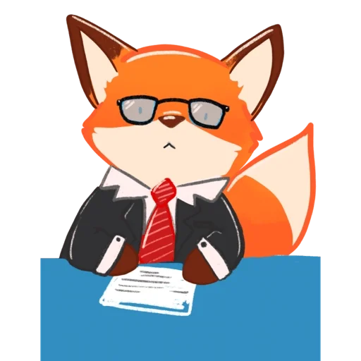 👓 Стикер «Kitsunette Inc.» для Telegram