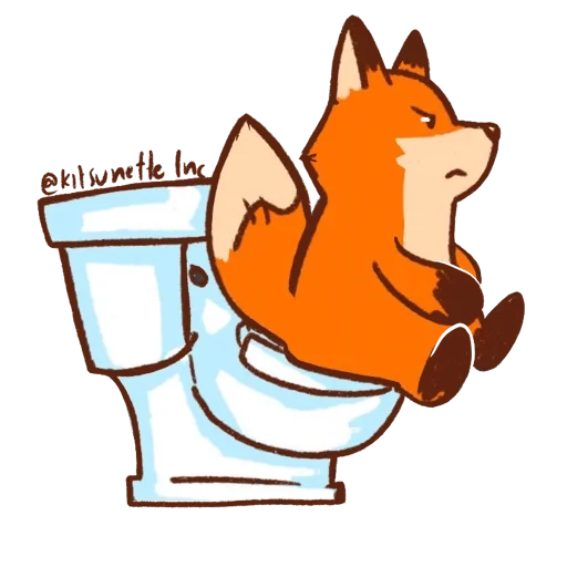 🚽 Стикер «Kitsunette Inc.» для Telegram