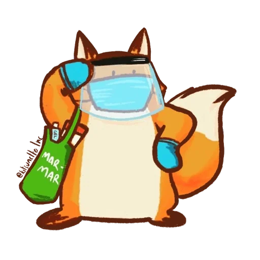 👩‍🚀 Стикер «Kitsunette Inc.» для Telegram