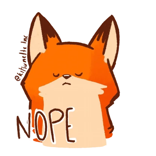 👎 Стикер «Kitsunette Inc.» для Telegram