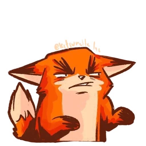 😾 Стикер «Kitsunette Inc.» для Telegram