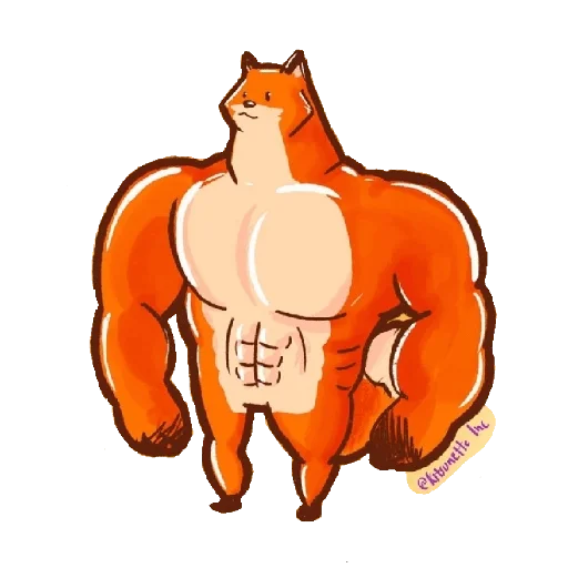 💪 Стикер «Kitsunette Inc.» для Telegram
