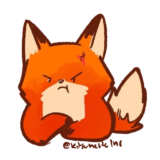 😤 Стикер «Kitsunette Inc.» для Telegram