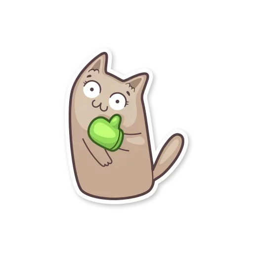 😛 Стикер «Gray Kitten» для Telegram