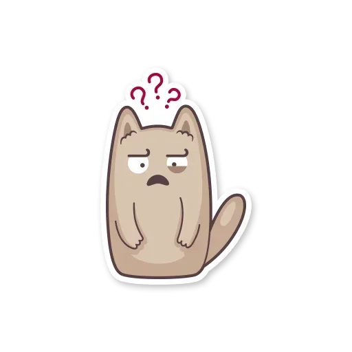 😠 Стикер «Gray Kitten» для Telegram