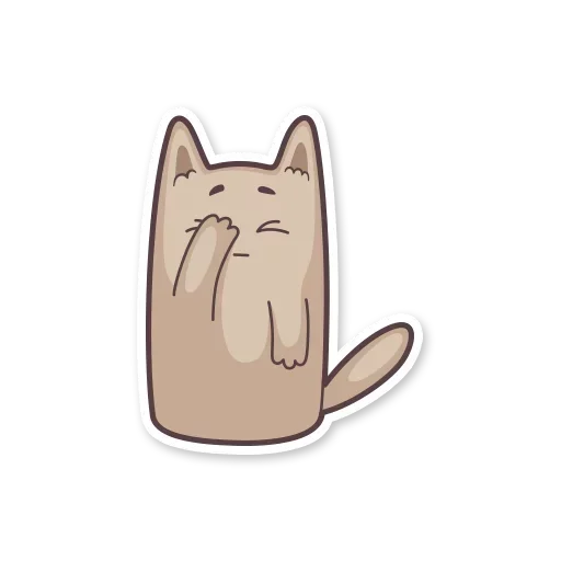 😱 Стикер «Gray Kitten» для Telegram