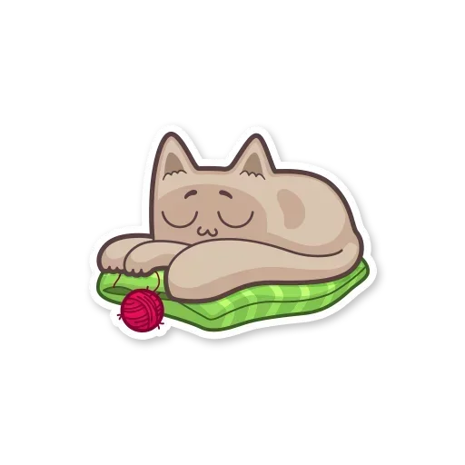 😀 Стикер «Gray Kitten» для Telegram