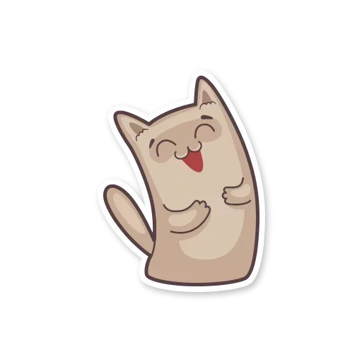 😀 Стикер «Gray Kitten» для Telegram