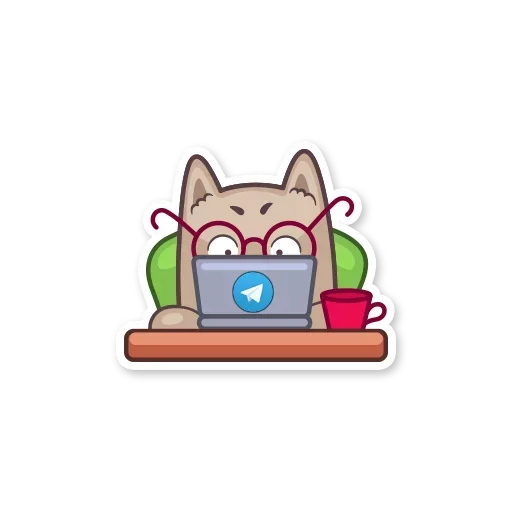 😀 Стикер «Gray Kitten» для Telegram