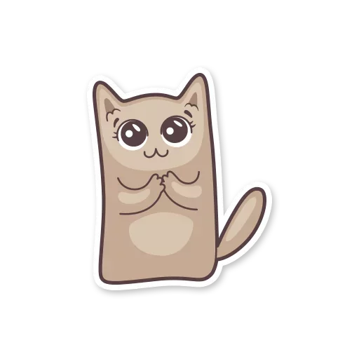 😀 Стикер «Gray Kitten» для Telegram